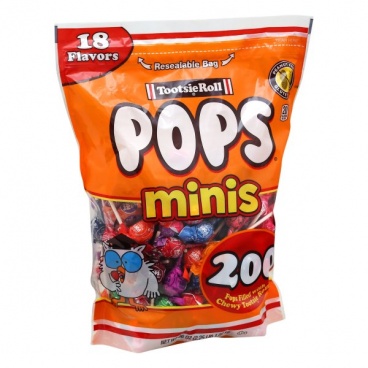 Tootsie Roll Pops Minis 18 Flavors 200 Count 1.02kg